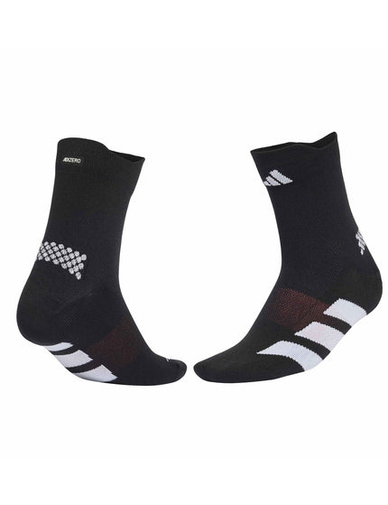 adidas Running Adizero Quarter Sock -Black/Whiteimages2- The Sports Edit