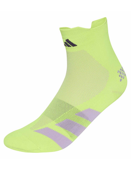 Running Adizero Quarter Sock -Solar Yellow/Aurora Plum