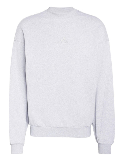 adidas KIT Small Logo Sweatshirt - Light Grey Marlimages6- The Sports Edit