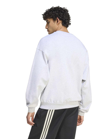 adidas KIT Small Logo Sweatshirt - Light Grey Marlimages2- The Sports Edit