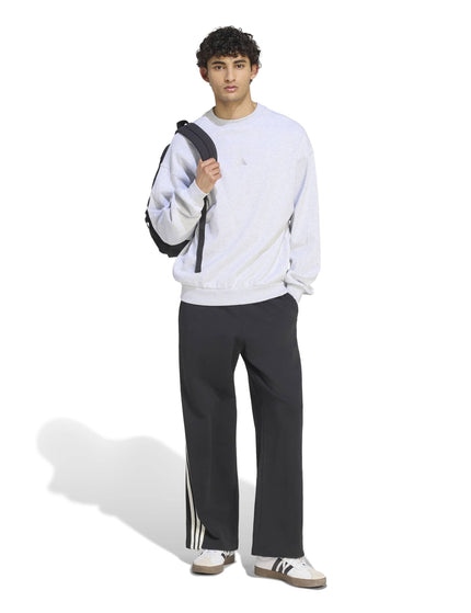 adidas KIT Small Logo Sweatshirt - Light Grey Marlimages5- The Sports Edit