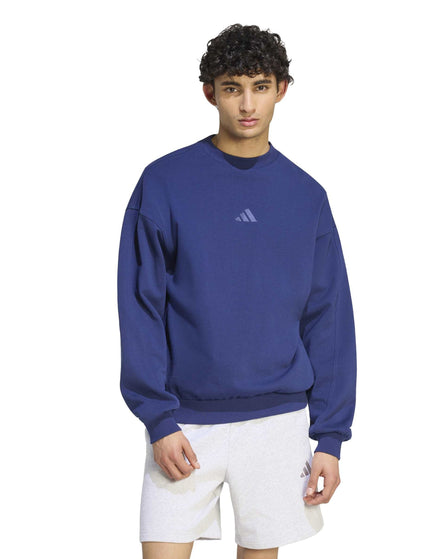 adidas KIT Small Logo Sweatshirt - Dark Blueimages1- The Sports Edit