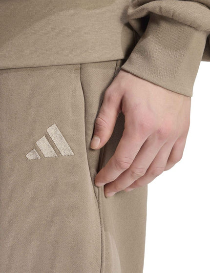 adidas KIT Small Logo Regular Cuffed Jogger - Khaki Siximages3- The Sports Edit