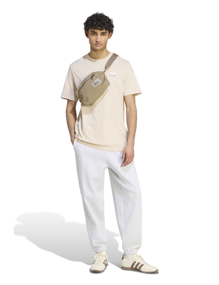 adidas KIT Small Logo Regular Cuffed Jogger - Light Grey Heatherimages5- The Sports Edit