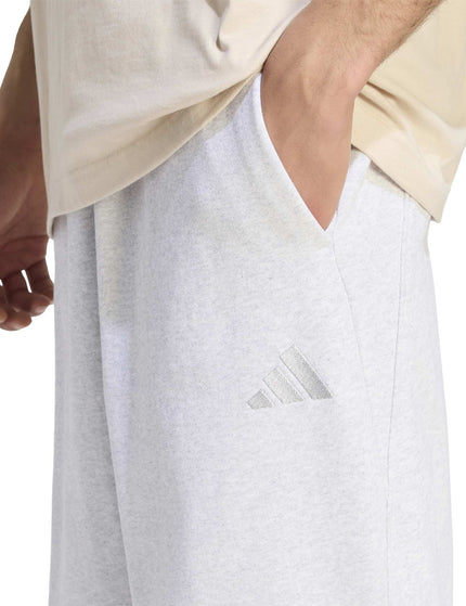 adidas KIT Small Logo Regular Cuffed Jogger - Light Grey Heatherimages3- The Sports Edit