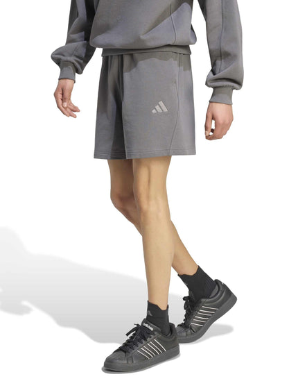 adidas Kit Small Logo Shorts - Grey Fiveimages1- The Sports Edit