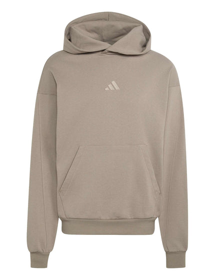 adidas KIT Small Logo Hoodie - Khaki Siximages6- The Sports Edit