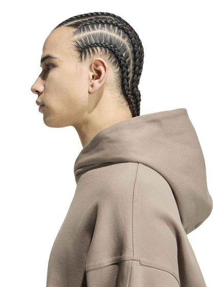 adidas KIT Small Logo Hoodie - Khaki Siximages4- The Sports Edit