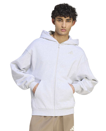 KIT Small Logo Full-Zip Hoodie - Light Grey Marl