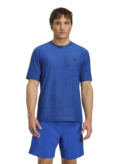 adidas Workout Essentials Flex T-Shirt - Royal Blue Melangeimages1- The Sports Edit