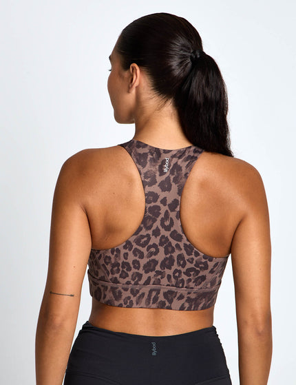 Lilybod Astrid Ultra-Core Sports Bra - Brown Pattern Leopard Printimages2- The Sports Edit