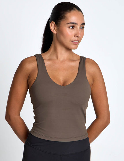 Lilybod Cindee Cloud-Core Sports Bra Tank - Brownimages5- The Sports Edit
