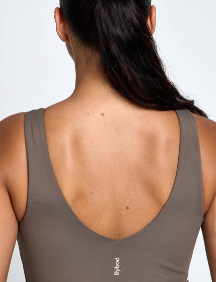 Lilybod Cindee Cloud-Core Sports Bra Tank - Brownimages4- The Sports Edit