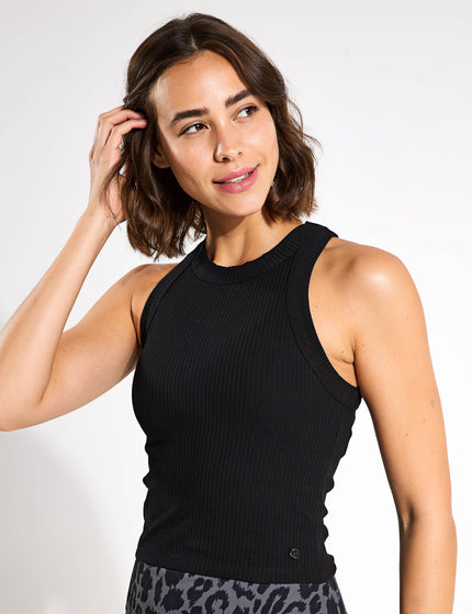 Lilybod Harmony Tank Top - Black Ribimages1- The Sports Edit