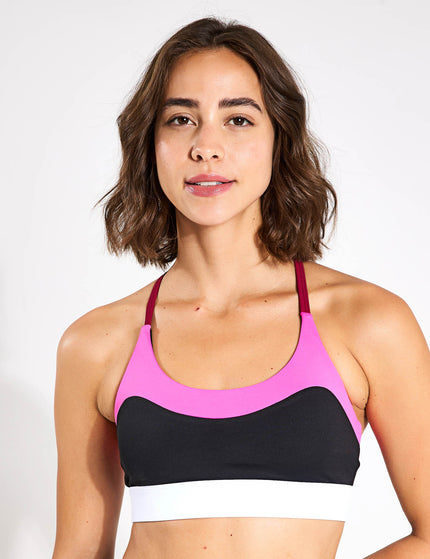 Lilybod Limitless Sports Bra - Black/Pink/Whiteimages1- The Sports Edit