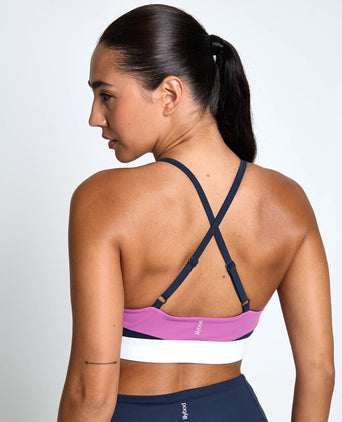 No Limits Sports Bra - Navy/Purple Haze