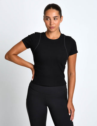 Ruby Air-Core Long Tee - Black