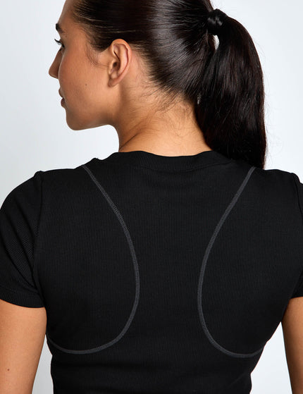 Lilybod Ruby Air-Core Long Tee - Blackimages4- The Sports Edit