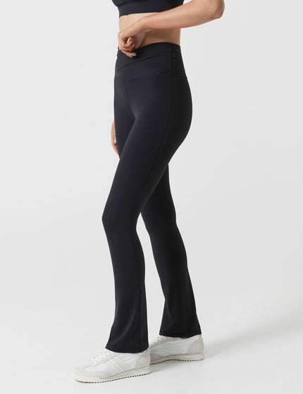 Harlow Cloud-Core Bootleg Legging - Black
