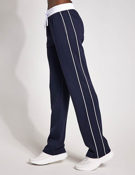 Lilybod Kirsten Wide Leg Pant - Navy Blue/White Pipingimages1- The Sports Edit