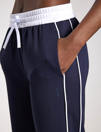 Lilybod Kirsten Wide Leg Pant - Navy Blue/White Pipingimages3- The Sports Edit