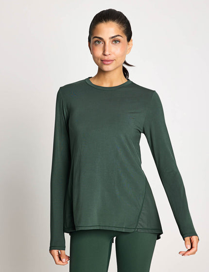 Lilybod Kendall Long Sleeve Top - Deep Greenimages1- The Sports Edit
