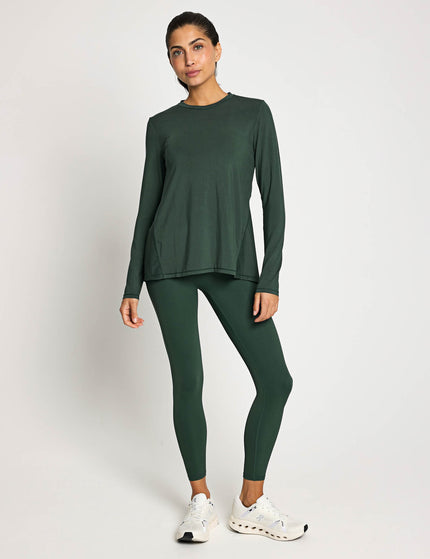 Lilybod Kendall Long Sleeve Top - Deep Greenimages4- The Sports Edit