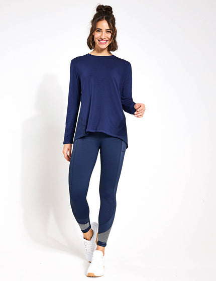 Lilybod Kendall Long Sleeve Top - Navyimages4- The Sports Edit