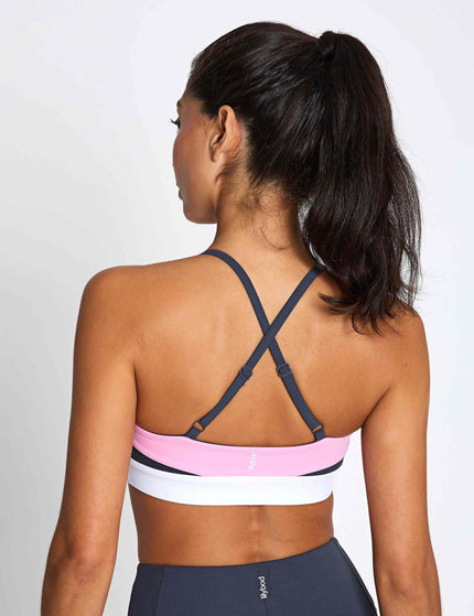 Lilybod No Limits Sports Bra - Charcoal/White/Pinkimages2- The Sports Edit