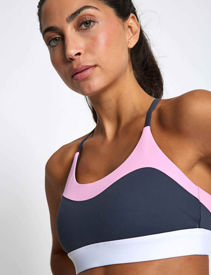 Lilybod No Limits Sports Bra - Charcoal/White/Pinkimages3- The Sports Edit