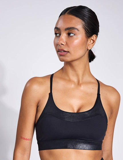 Lilybod Limit High-Shine Sports Bra - Animal Blackimages1- The Sports Edit