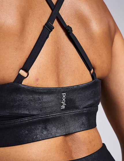 Lilybod Limit High-Shine Sports Bra - Animal Blackimages3- The Sports Edit