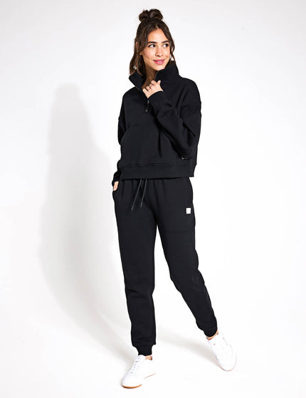 Lilybod Millie Slim Fleece Track Pant - Blackimages4- The Sports Edit