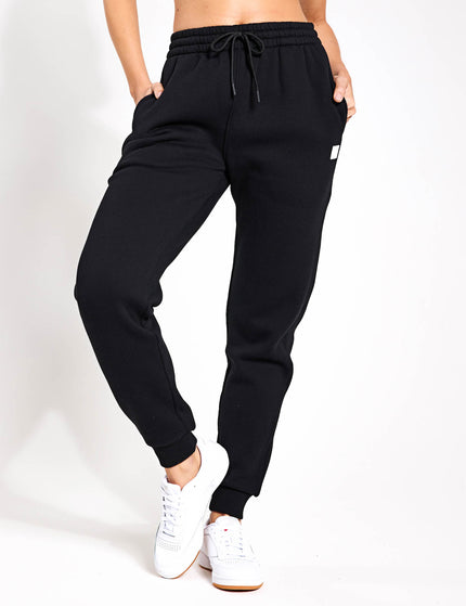 Lilybod Millie Slim Fleece Track Pant - Blackimages1- The Sports Edit