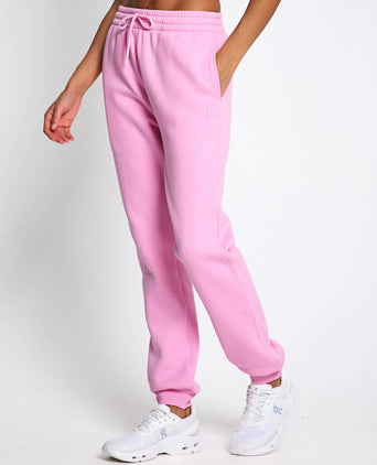 Millie Slim Fleece Track Pant - Light Pink