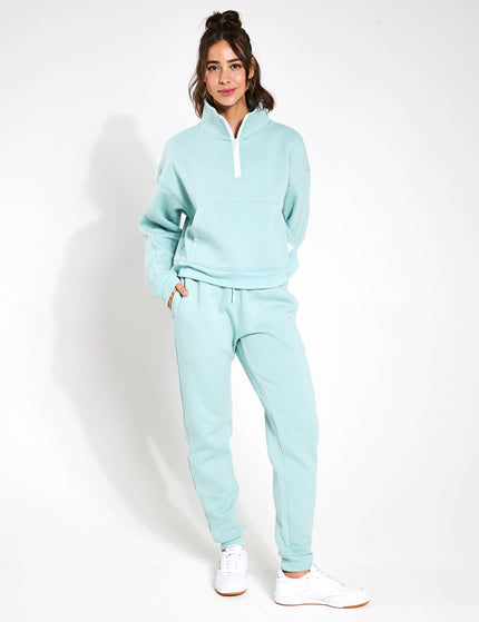 Lilybod Millie Slim Fleece Track Pant - Sage Greenimages4- The Sports Edit