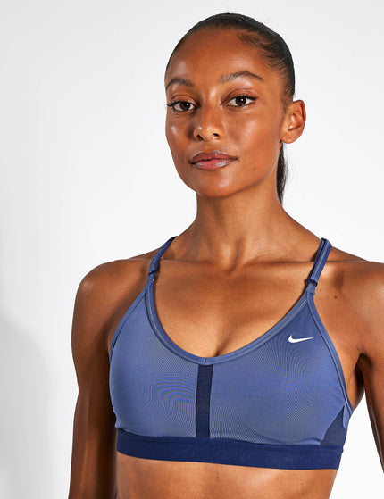 Nike Dri-FIT Indy Sports Bra - Diffused Blue/Midnight Navy/Whiteimages1- The Sports Edit