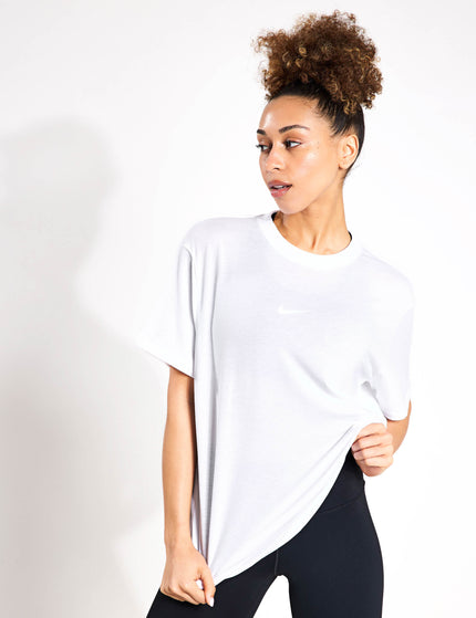 Nike One Relaxed Dri-FIT Short-Sleeve Top - White/Blackimages1- The Sports Edit