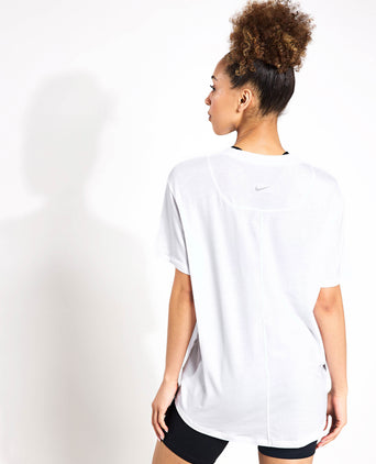 One Relaxed Dri-FIT Short-Sleeve Top - White/Black