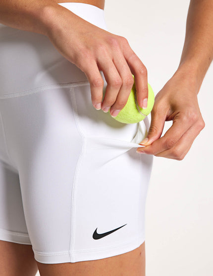 Nike NikeCourt Dri-FIT Tennis Shorts with Pockets - White/Blackimages3- The Sports Edit