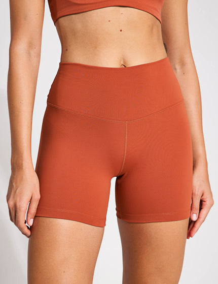 Nike One High Waisted 5" Biker Shorts - Burnt Sunrise/Blackimages1- The Sports Edit