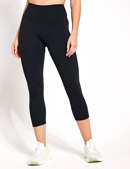 Nike One High Waisted Crop Leggings - Blackimages2- The Sports Edit