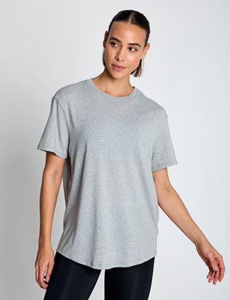 One Relaxed Dri-FIT Short-Sleeve Top - Smoke Grey/Heather