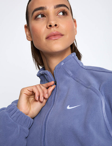 Nike One Therma-FIT Polar Half-Zip Top - World Indigo/Whiteimages3- The Sports Edit