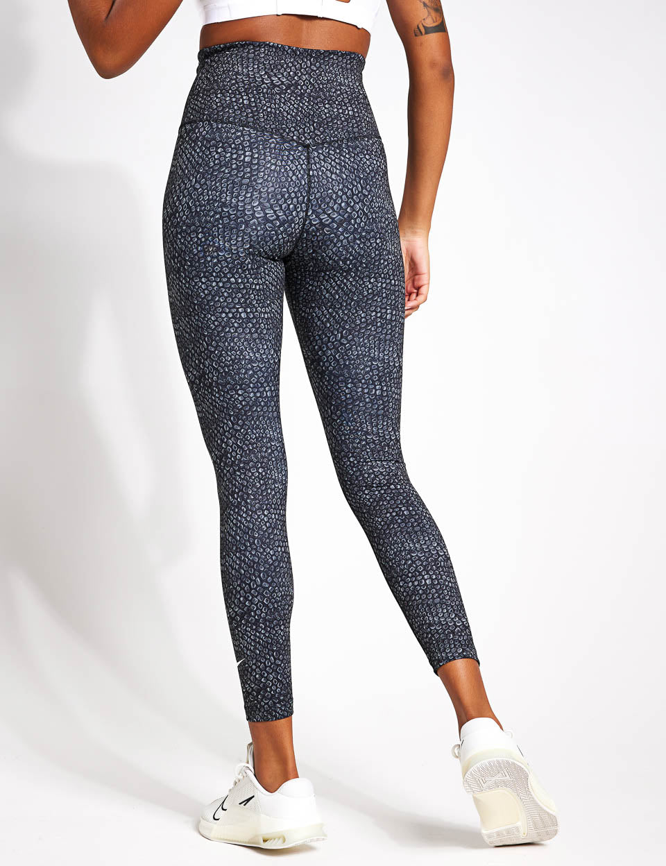 High waisted printed outlet leggings