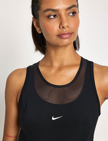 Nike Pro Dri-FIT Cropped Tank Top - Black/Whiteimages3- The Sports Edit