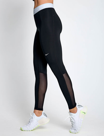 Nike Pro Leggings - Black/Celestine Blue/Whiteimages1- The Sports Edit
