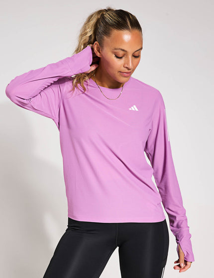 adidas Own The Run Long Sleeve Top - Preloved Purpleimages1- The Sports Edit