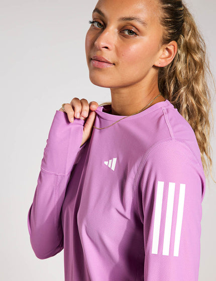 adidas Own The Run Long Sleeve Top - Preloved Purpleimages3- The Sports Edit