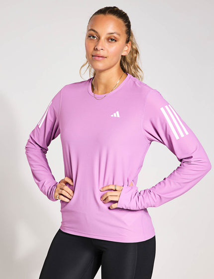 adidas Own The Run Long Sleeve Top - Preloved Purpleimages4- The Sports Edit